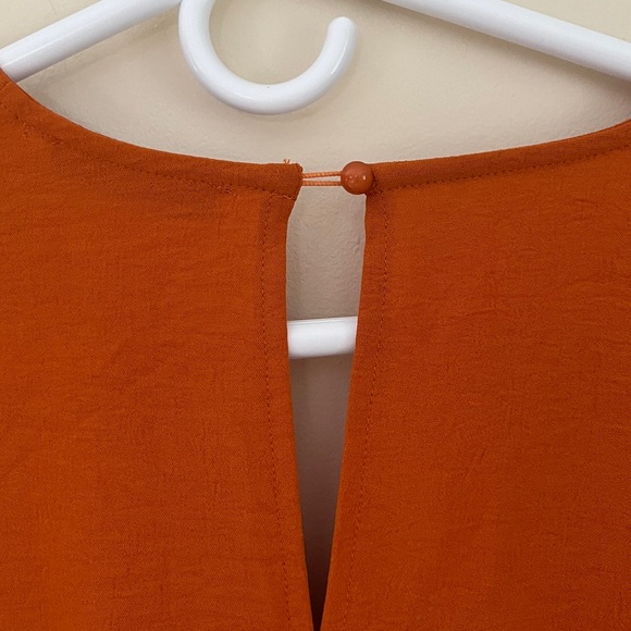 PRETTYGARDEN Rust Orange Long Sleeve Jumpsuit M NWOT - Picture 12 of 13